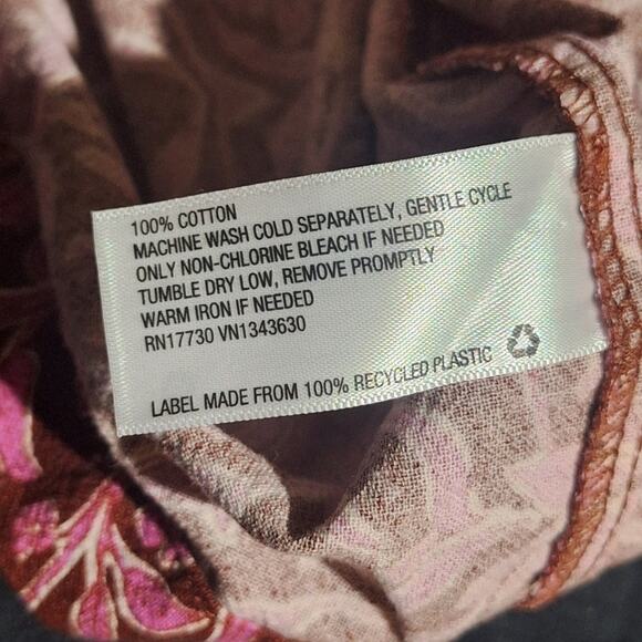 Universal Thread Tunic / Dress Women's Medium Cotton Floral Bohemian Lagenlook - Picture 11 of 11